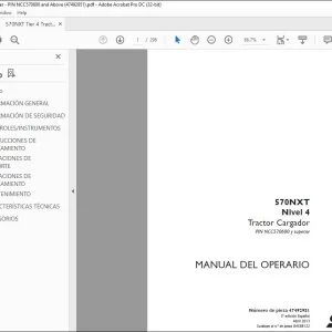 Case 570NXT Nivel 4Tractor Cargador Manual del Operario 47492951 - PDF DOWNLOAD