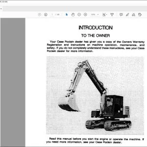 Case 61C Wheel Loader Operator's Manual - PDF DOWNLOAD