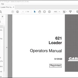 Case 621 Loader Operators Manual 9-13133 - PDF DOWNLOAD