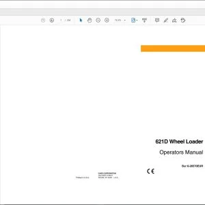 Case 621D Wheel Loader Operators Manual 6-26570 - PDF DOWNLOAD