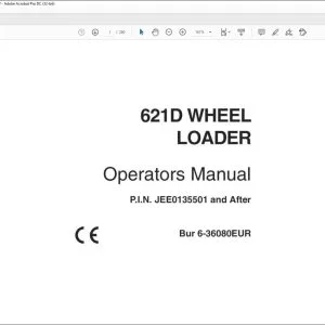 Case 621D Wheel Loader Operators Manual 6-36080EUR - PDF DOWNLOAD