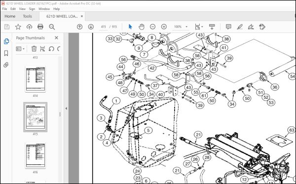 Case 621d Wheel Loader Parts Catalog Manual Pdf Download Heydownloads Manual Downloads