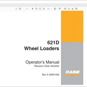 Case 621D Wheel Loaders Operator's Manual 6-36661NA - PDF DOWNLOAD