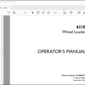 Case 621E Wheel Loader Operator's Manual 51486471 - PDF DOWNLOAD