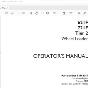 Case 621F 721F Tier 2 Wheel Loader Operator's Manual 84594245 - PDF DOWNLOAD