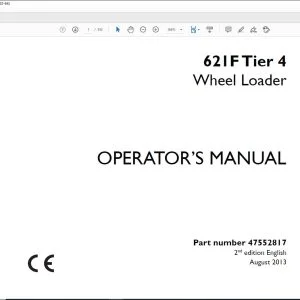 Case 621F Tier 4 Wheel Loader Operator's Manual 47552817 - PDF DOWNLOAD