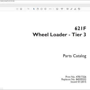 Case 621F Wheel Loader Tier 3 Parts Catalog Manual 47817326 - PDF DOWNLOAD