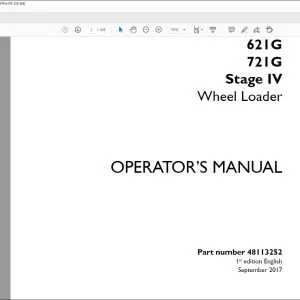 Case 621G 721G Stage IV Wheel Loader Operator's Manual 48113252 - PDF DOWNLOAD