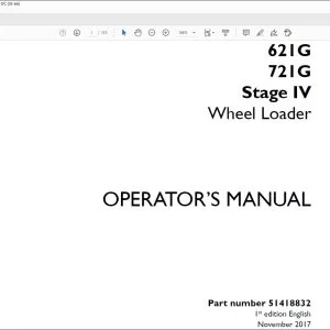 Case 621G 721G Stage IV Wheel Loader Operator's Manual 51418832 - PDF DOWNLOAD