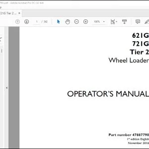 Case 621G 721G Tier 2 Wheel Loader Operator's Manual 47887790 - PDF DOWNLOAD