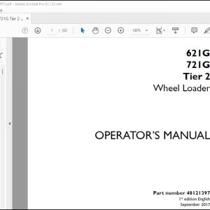 Case 621G 721G Tier 2 Wheel Loader Operator's Manual 48121397 - PDF DOWNLOAD