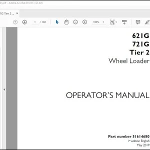 Case 621G 721G Tier 2 Wheel Loader Operator's Manual 51614680 - PDF DOWNLOAD