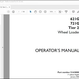Case 621G 721G Tier 2 Wheel Loader Operator's Manual 51638080 - PDF DOWNLOAD