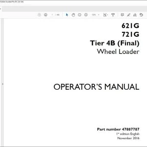 Case 621G 721G Tier 4B (Final) Wheel Loader Operators Manual 47887787 - PDF DOWNLOAD
