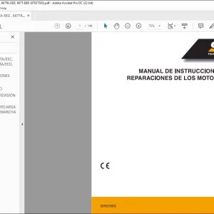 Case 667TA EEG 667TA EEC 667TA EBF 667TA EED 667TA EBD REPARACIONES DE LOS MOTORES PARA LAS MANUAL DE INSTRUCCIONES 87637593
