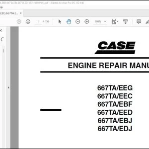 Case 667TA EEG 667TA EEC 667TA EBF 667TA EED 667TA EBJ 667TA EDJ Engine Repair Manual 87519803 - PDF DOWNLOAD