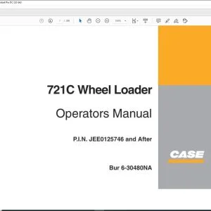 Case 721C Wheel Loader Operators Manual 6-30480 - PDF DOWNLOAD