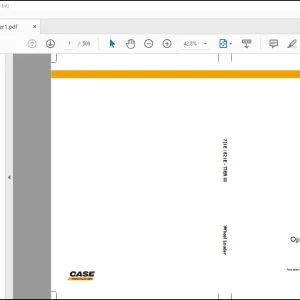 Case 721E 821E Tier III Wheel Loader Operator's Manual 84135999A - PDF DOWNLOAD