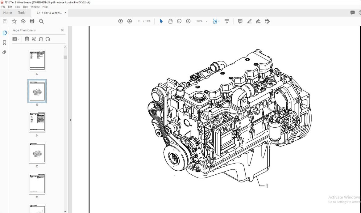 Case 721E Wheel Loader Tier 3 Parts Catalog Manual - PDF DOWNLOAD ...