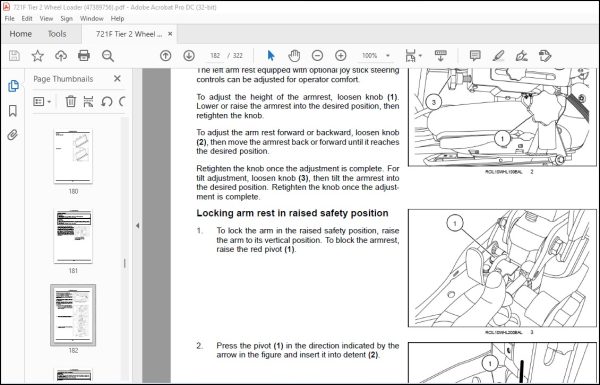 Case 721F Tier II Wheel Loader Operator's Manual 47389756 - PDF ...