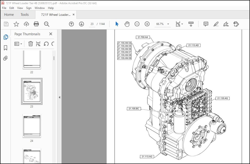 Case 721F Wheel Loader Tier 4B (NA) Parts Catalog Manual - PDF DOWNLOAD ...