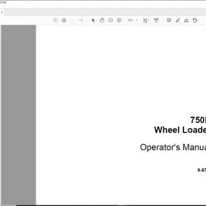 Case 750B Wheel Loader Operator's Manual 9-6701 - PDF DOWNLOAD