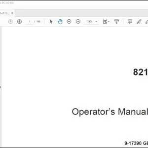 Case 821 Loader Operator's Manual 9-17390 - PDF DOWNLOAD