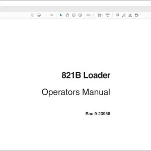 Case 821B Loader Operators Manual 9-23936 - PDF DOWNLOAD