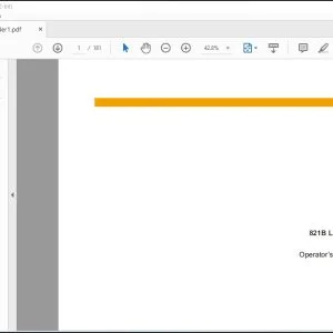 Case 821B Loader Operator's Manual 9-4445 - PDF DOWNLOAD