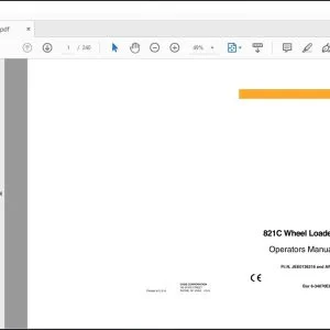 Case 821C Wheel Loader Operators Manual 6-34070 - PDF DOWNLOAD