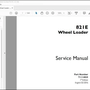 Case 821E Wheel Loader Service Manual 71114025 - PDF DOWNLOAD
