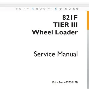 Case 821F TIER III Wheel Loader Service Manual 47373617B - PDF DOWNLOAD