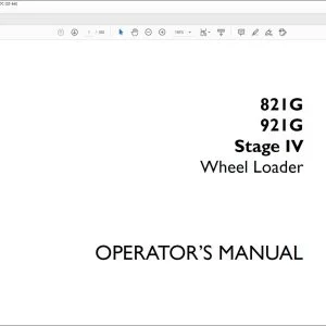 Case 821G 921G Stage IV Wheel Loader Operator's Manual 51576058 - PDF DOWNLOAD