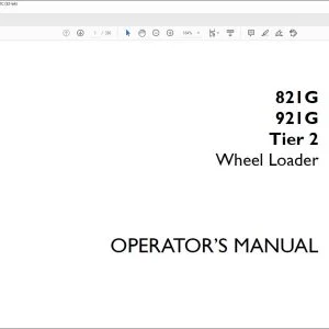 Case 821G 921G Tier 2 Wheel Loader Operator's Manual 47888689 - PDF DOWNLOAD