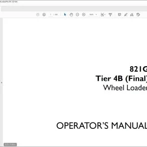 Case 821G Tier 4B (Final) Wheel Loader Operator's Manual 51641368 - PDF DOWNLOAD