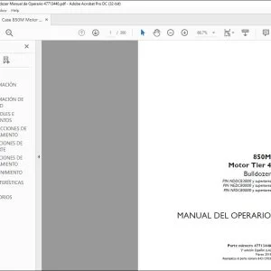 Case 850M Motor Tier 4 Bulldozer Manual de Operario 47713446 - PDF DOWNLOAD