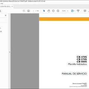 Case CB 470S CB 570S CB 800S Martillo hidráulico Manual De Servicio 51562875 - PDF DOWNLOAD