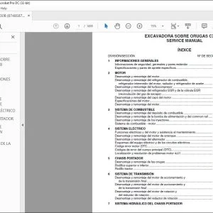 Case CX130B Excavadora Sobre Orugas Service Manual SM130BTOC-1ES - PDF DOWNLOAD