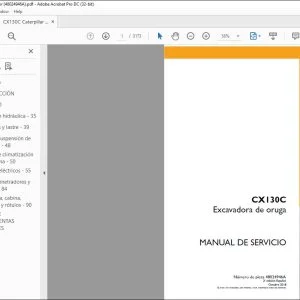 Case CX130C Excavadora De oruga Manual de Servicio 48024946A - PDF DOWNLOAD