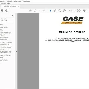Case CX130C Miniexcavadora Manual del Operario 47949281 - PDF DOWNLOAD