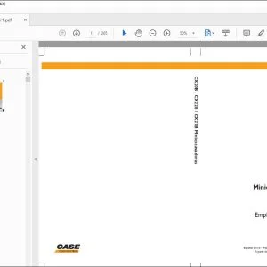 Case CX20B CX22B CX27B Miniexcavadoras Empleo y Cuidado 84287276 - PDF DOWNLOAD