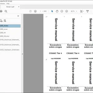 Case CX300C Tier 4 Excavadora sobre orugas Service Manual 84420828B - PDF DOWNLOAD