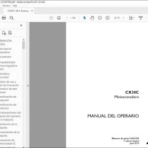 Case CX30C Miniexcavadora Manual del Operario 51632745 - PDF DOWNLOAD