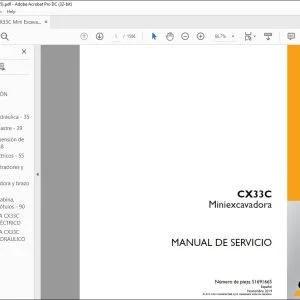 Case CX33C Miniexcavadora Manual del Servicio 51691665 - PDF DOWNLOAD