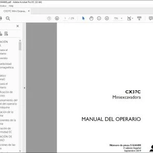 Case CX37C Miniexcavadora Manual del Operario 51644480 - PDF DOWNLOAD