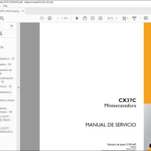 Case CX37C Miniexcavadora Manual del Servicio 51591447 - PDF DOWNLOAD