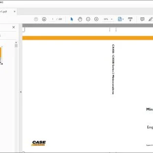 Case CX45B CX50B Series 2 Miniexcavadoras Empleo y Cuidado 84372539 - PDF DOWNLOAD