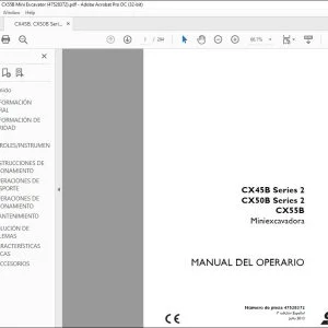 Case CX45B Series 2 CX50B Series 2 Miniexcavadora Manual De Operario 47528372 - PDF DOWNLOAD
