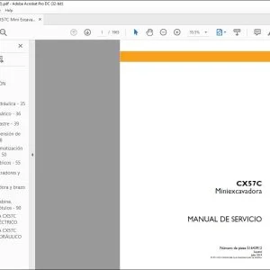 Case CX57C Miniexcavadora Manual de Servicio 51643912 - PDF DOWNLOAD