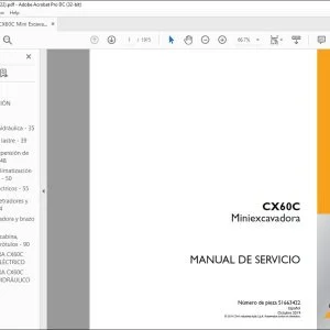 Case CX60C Miniexcavadora Manual del Servicio 51663422 - PDF DOWNLOAD